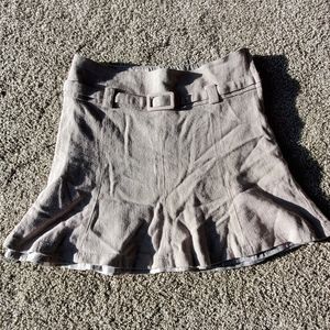 Tan double layered skirt